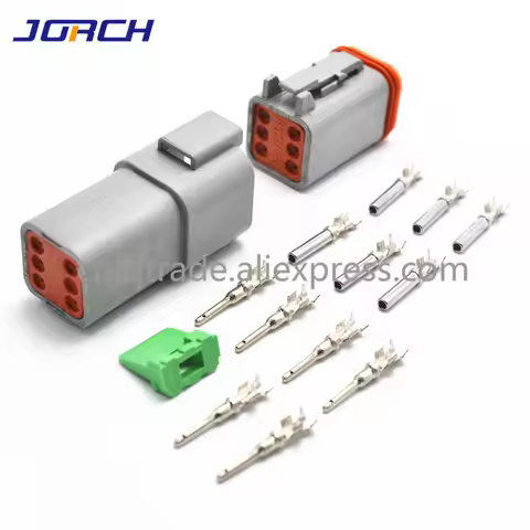 5 Sets 6pin Deutsch DT Waterproof Male Female Electrical Connector Plug DT04-6P DT06-6S With Termina