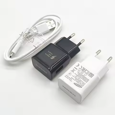 Samsung 15W Quick Fast Charger Micro USB Cable EU Wall Power Adapter for Galaxy Note 5 4 S5 S6 S7 Ed