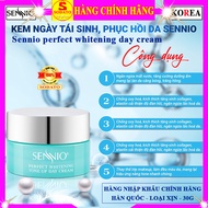 BỘ 4 SẢN PHẨM tái sinh sennio hàn quốc combo kem dưỡng da sennio chính hãng nguyên bộ màu xanh phục