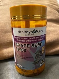 Healthy Care Grape seed 12000 300capsules (Nov2021 expire)