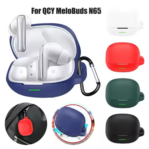 For QCY MeloBuds N65 Case Cover Silicone Protective Sleeve For QCY Melobuds N65 Wireless Earphone Pr