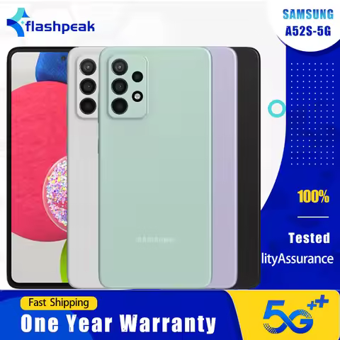 Original Samsung Galaxy A52s A528B/DS 5G Mobile Phone Dual SIM Card 6.5" 6GB RAM 128GB ROM Global Ve