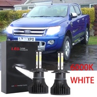 สําหรับ Ford Ranger T6 2012 2013 2014 2PCS สีขาว 12-32V 6000K LED ไฟหน้าเปลี่ยนหลอดไฟชุด CHEN NGY CG