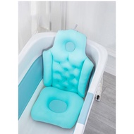 Non-slip and relaxing bathtub cushion with 3 layers of skin-friendly material