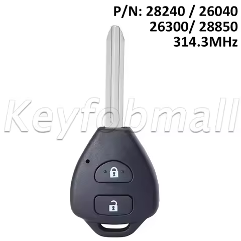 DIYKEY P/N: 28240 26040 26300 28850 for Toyota Corolla Hiace RAV4 Tarago Remote Key Fob G/ 4D67 Chip