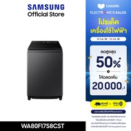 [จัดส่งฟรี] SAMSUNG เครื่องซักผ้าฝาบน WA80F17S8CST พร้อมด้วย AI Ecobubble™ และ AI Control 17 กก.