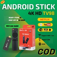 TV98 Stick Smart TV Box 4K HD 8+128GB 2.4WIFI Android 12.0 Smooth You
