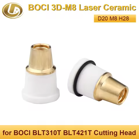 Laser BOCI 3D M8 Laser Ceramic Ring Nozzle Holder Durable for BOCI 3D BLT310T BLT421T Fiber Laser Cu