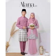 [ SET NIKAH/TUNANG ] KURUNG MODEN ALANA + BAJU MELAYU COLOUR [DUSTY PURPLE]