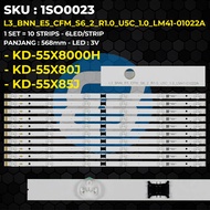 TV BACKLIGHT sony 55 Inch KD-55X8000H KD-55X80J KD-55X85J L3_BNN_E5_CFM_S6_2_R1.0_U5C_1.0_LM41-01022