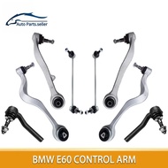 8pcs Front Suspension Lower Control Arms Tie Rod End Kits for BMW E60 525i 528i 530i 545i 550i M5 20