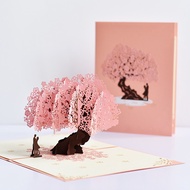 Couple Pop -up Anniversary Greeting Card Love Card Valentine's Day Card Handmade 3D Paper Carving Fe