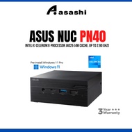 ASUS INTEL NUC PN40 Mini PC with Intel® Celeron® DDR4 RAM, dual storage, Wi-Fi and USB 3.1 Gen 1 Type-C