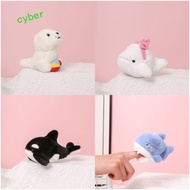 CYBERLINX Orca Plush Keychain, Ocean Series Marine Animal Animal Beluga Plush Keyring, Plush Orca Sh