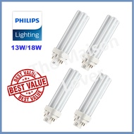 [Bundle of 4 / Bundle of 2] Philips Master PL-C / PLC 4 Pin 4P 13W 18W Light Tube 840 865