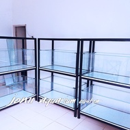 aquarium 100x50x40 3 rak 6 aquarium
