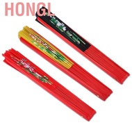 Hongl Tai Chi Martial Arts Kung Fu Bamboo Silk Fan Right Hand Wushu Dance Pratice Training (Black) -