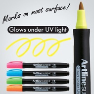 Artline Supreme Permanent Marker Glow Under UV Light (EPF-700UV)