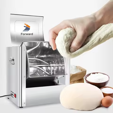 90 Degree Flip Automatic Dough Mixer 220V Commercial Stainless Steel Flour Mixer Bread Dough Kneadin