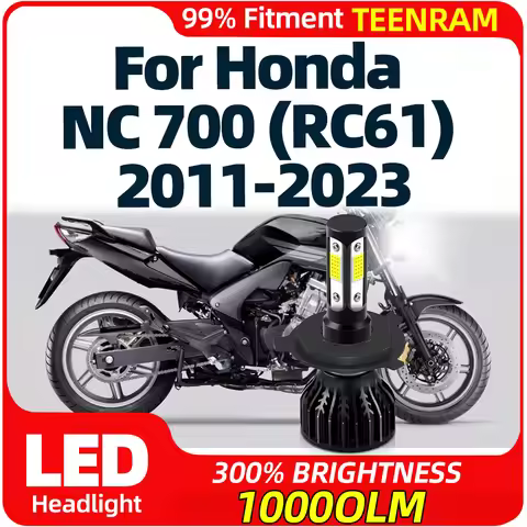 LED Motorcycle Headlight Bulb 10000LM CSP Hi Lo Moto Lamp 12V 6000K For Honda NC 700 (RC61) 2011-201