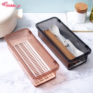 MKBK Extended Chopstick Cage with Cover Multifunctional Plastic and Drainer Cutlery Holder Chopstick
