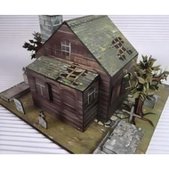 Miniature ghost house papercraft pattern sheet DIY DIY craft (PM-F5)