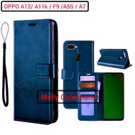 CASE DOMPET UTUK ( OPPO A12 2020 OPPO A5S/A7/F9 ) Flip Case Casing Hape Dompet Kulit Slot Sim Card