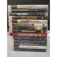 PS3 USED GAMES ORIGINAL CD (SHAH ALAM) - COD GTA SAINTS ROW RESIDENT EVIL FALLOUT ASSASINS CREED RED