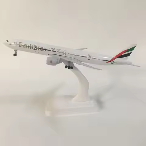 JASON TUTU 20CM United Arab Emirates Airline B777 Aircraft Model Planel Airplane Diecast Metal Plane