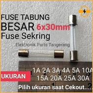 (10 Pieces) Large Tube Fuse 6X30Mm 1A 2A 3A 4A 5A 10A 15A 20A 25A 30A Fuse 10 Ampere Fuse Tube Fuse 