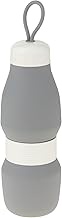 asis+ Silicone Water Bottle, 520ml, Gray