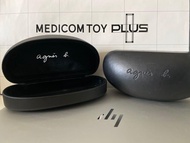 Agnes b 皮面內部絲絨 眼鏡盒