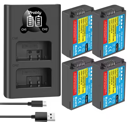 EN-EL25 EN EL25 Replacement Battery and USB Charger Set For Nikon Z30 Z50 ZFC Camera 4241 EN-EL25 Ba