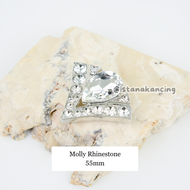 Kancing Permata Molly Button Crystal Premium Molly Rhinestone Button  | Istana Kancing