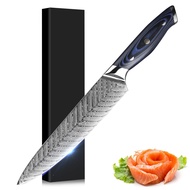 67 Layers Feather Damascus Chef Knife With G10 Handle And Gift Box