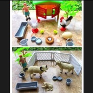 Animal toys set Animals Farm Collection chicken farm sheep farm sheep farm sheep farm chicken farm A