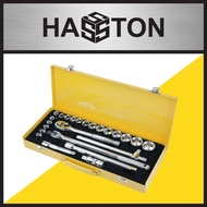 Hasston Socket Wrench 25pcs (8-32MM) Chrome / Socket Wrench Set / 6 SQUARE Shock Wrench
