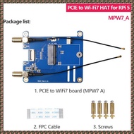 (JPTZ) MPW7A for 5 PCIE to M.2 E-Key WiFi7 Module BE200 Support TPU/WiF6E AX210/AX200 Adapter Board 