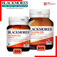 BLACKMORES Vitamin D3 30s (EXP02/28) / 60s (EXP01/27)