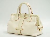 LOUIS VUITTON LV Angenieux PM 復古 Suhari 皮革手提包