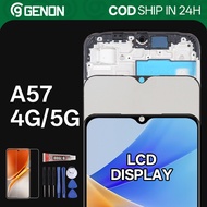 Genon IPS LCD for Oppo A57 4G / A57 5G / A57s / A57e LCD Display Touch Screen with Frame Replacement
