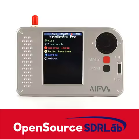 AIFW WaveSentry Portable ESP32 Marauder Multi-Tool – Radio Receiver, Thermal Imaging Camera, WiFi an