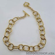 22k / 916 Gold Rect Ring and Ring Bracelet