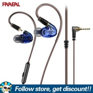 FAAEAL Lafitear LT1 2DD ในหูหูฟังไฮบริดแบบไดนามิกไฮไฟเสียงยกเลิกเบสเพลง IEM หูฟัง2pin ถอดสายเคเบิ้ลช