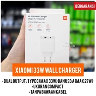 Xiaomi 33W Wall Charger Dual Port Official 1 Year Warranty Xiaomi 33W Charger Head Xiaomi Fast Charg