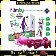 Flimty Fiber Drink Grape Flavor 1 Box 10 Sachet - Antioxidant, Slim Detox Diet / Minuman Serat Flimt