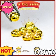 ❂Pure Gold 9999  Fine Gold Bean 0.5g1g (High Polish) (Free Bottle)✻