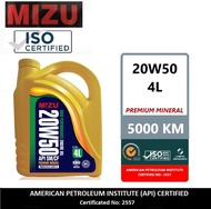 Mizu Mineral Lubricant 20W-50  Genuine Engine Oil