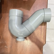 P trap 4 inch pipa pembuangan wastafel/v trap/s trap pvc merk Cm Taiwan import