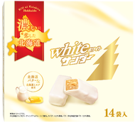 [Direct from Hokkaido Japan]  Limited Black Thunder White Chocolate 8 pcs Japanese Snacks Japanese Chocolate Hokkaido Milk Limited New Product